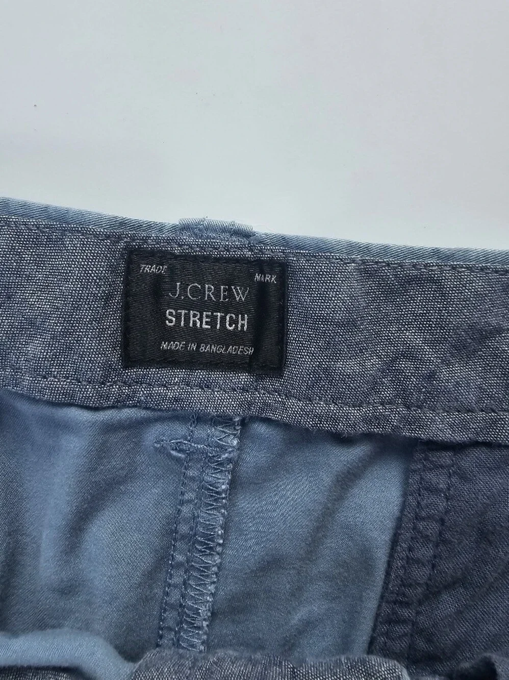 2 For $25 J.Crew Men's Stretch Chino Shorts Size 34 Blue 9